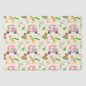 Baby Oerwouden Golfend Baby shower Tissuepapier (Voorkant)