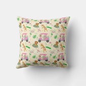 Baby Oerwouden Golfroze Kussen (Achterkant)