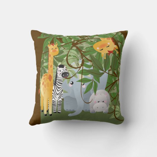 Baby Oerwouden Kussen (Achterkant)