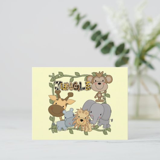 Baby Oerwouden overhemden en cadeaus Briefkaart (Staand voorkant)