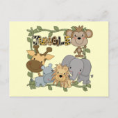 Baby Oerwouden overhemden en cadeaus Briefkaart (Voorkant)