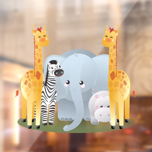 Baby Oerwouden Raamsticker (Vel 2)