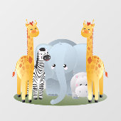 Baby Oerwouden Raamsticker (Vel)