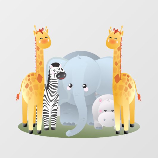 Baby Oerwouden Raamsticker (Vel)