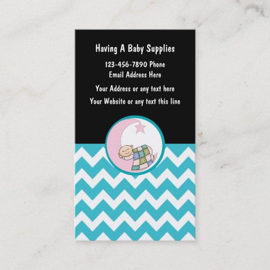 Baby of Tweede Handje winkel Visitekaartje (Voorkant)