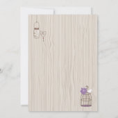 Baby of Vrijgezellenfeest - Hangende kooien en pot Kaart (Achterkant)