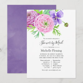 Baby of Vrijgezellenfeest van lente-Floral per pos Kaart