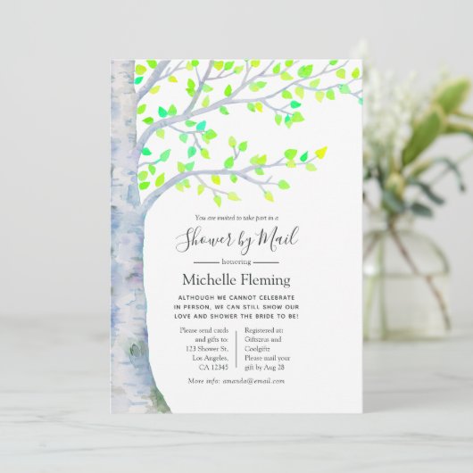 Baby of Vrijgezellenfeest van lentevervogels per p Kaart (Staand voorkant)