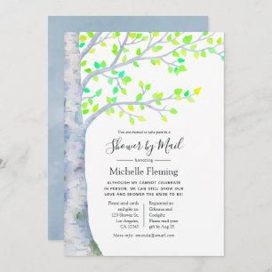 Baby of Vrijgezellenfeest van lentevervogels per p Kaart