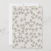 Baby olievloeistof elke zondag uitnodigen bedankkaart (Achterkant)