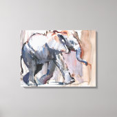 Baby olifant 2012 canvas afdruk (Voorkant)