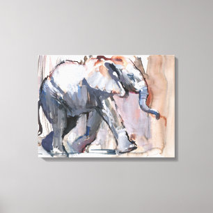Baby olifant 2012 canvas afdruk