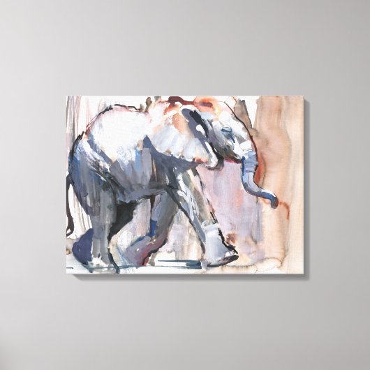 Baby olifant 2012 canvas afdruk (Voorkant)