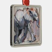Baby olifant 2012 metalen ornament (Rechts)