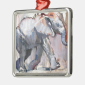 Baby olifant 2012 metalen ornament (Links)