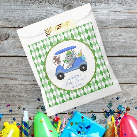 Baby Olifant & Aap Golf Bedankzakje