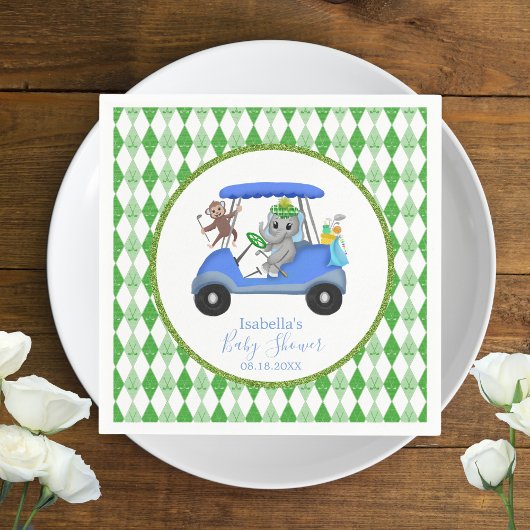 Baby Olifant & Aap Golf Servet