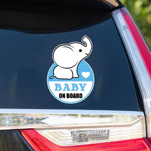 Baby olifant Baby aan boord van de Sticker van de 