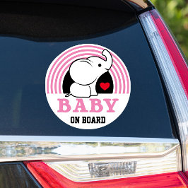 Baby olifant Baby aan boord van de Sticker van de 