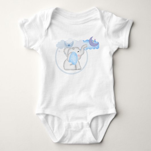 Baby Olifant Baby Body Romper (Voorkant)