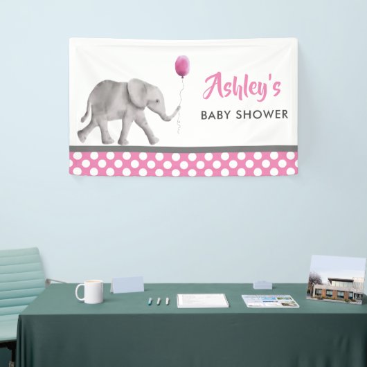 Baby olifant Baby shower banner, welkomstbord Spandoek (Beurs)