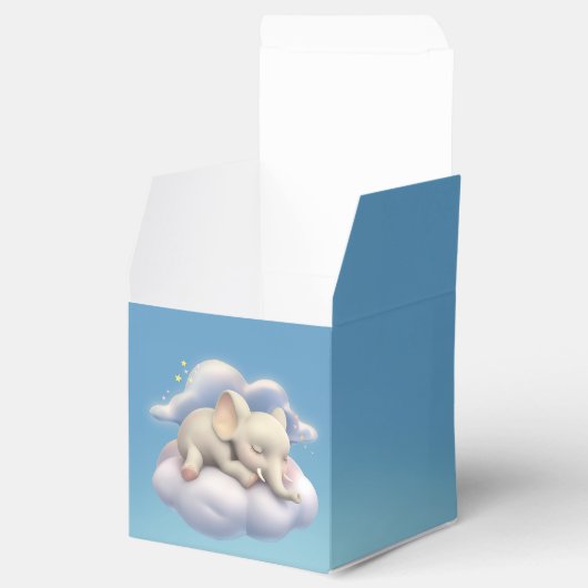 Baby olifant Baby shower Bedankdoosjes (Geopend)