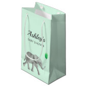 Baby Olifant Baby shower Cadeauzakken voor Favorie Klein Cadeauzakje (Voorkant Gekanteld)