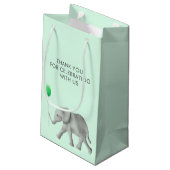 Baby Olifant Baby shower Cadeauzakken voor Favorie Klein Cadeauzakje (Achterkant Gekanteld)