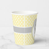 Baby Olifant Baby shower gepersonaliseerd Papieren Bekers (Rechts)