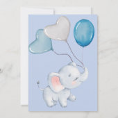 Baby olifant Baby shower Kaart (Achterkant)