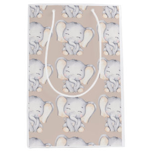 Baby olifant Baby shower Medium Cadeauzakje