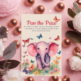 Baby Olifant Baby shower Pass the Prize Game