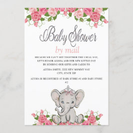 Baby Olifant Baby Shower per Post Kaart