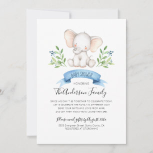 Baby Olifant Baby Shower Per Post Op Afstand Kaart