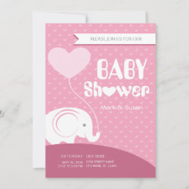 Baby Olifant Baby shower Uitnodiging voor Baby Mei