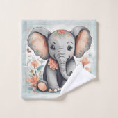 Baby Olifant Bad Handdoek (Wasdoekje)