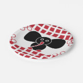 Baby olifant Birthday Party Papieren Bordje (Gekanteld)