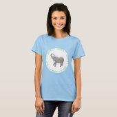 Baby Olifant Blauwe Ere Gast T-shirt (Voorkant volledig)
