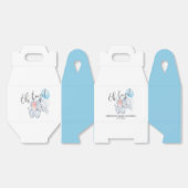 Baby Olifant & Blue Balloon Baby shower Bedankdoosjes (Ongevouwen)