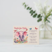 Baby Olifant Boeken voor Baby Informatiekaartje (Staand voorkant)