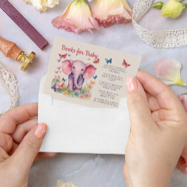 Baby Olifant Boeken voor Baby Informatiekaartje