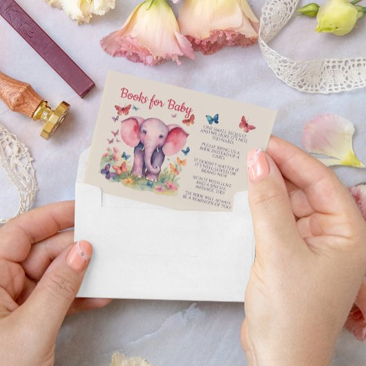 Baby Olifant Boeken voor Baby Informatiekaartje