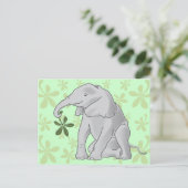 Baby olifant Briefkaart (Staand voorkant)