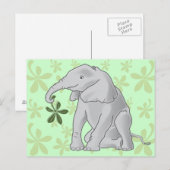 Baby olifant Briefkaart (Voorkant / Achterkant)