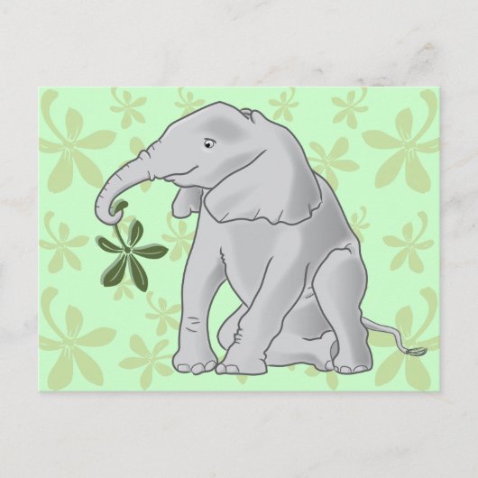 Baby olifant Briefkaart (Voorkant)
