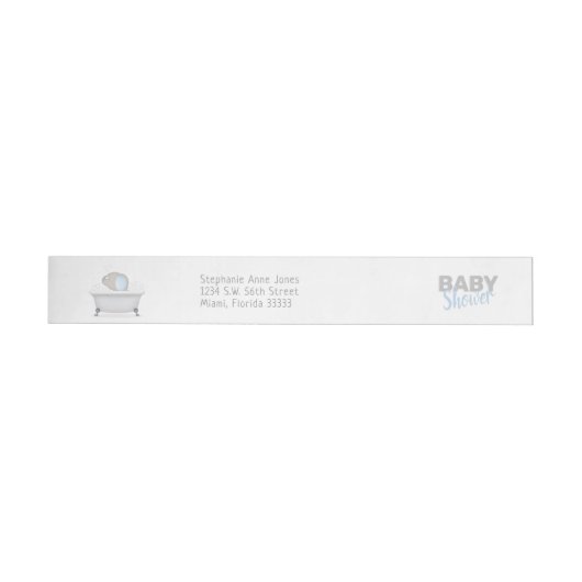 Baby Olifant Bubble Bath Boy Baby shower (Individueel)