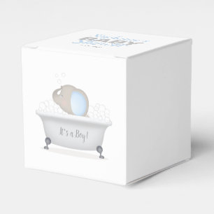 Baby Olifant Bubble Bath Boy Baby shower Bedankdoosjes