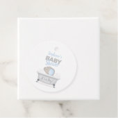 Baby Olifant Bubble Bath Boy Baby shower Bedankjes Labels (In situ)