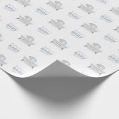 Baby Olifant Bubble Bath Boy Baby shower Cadeaupapier (Hoek)