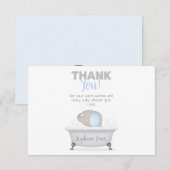 Baby Olifant Bubble Bath Boy Baby shower Kaart (Voorkant / Achterkant)